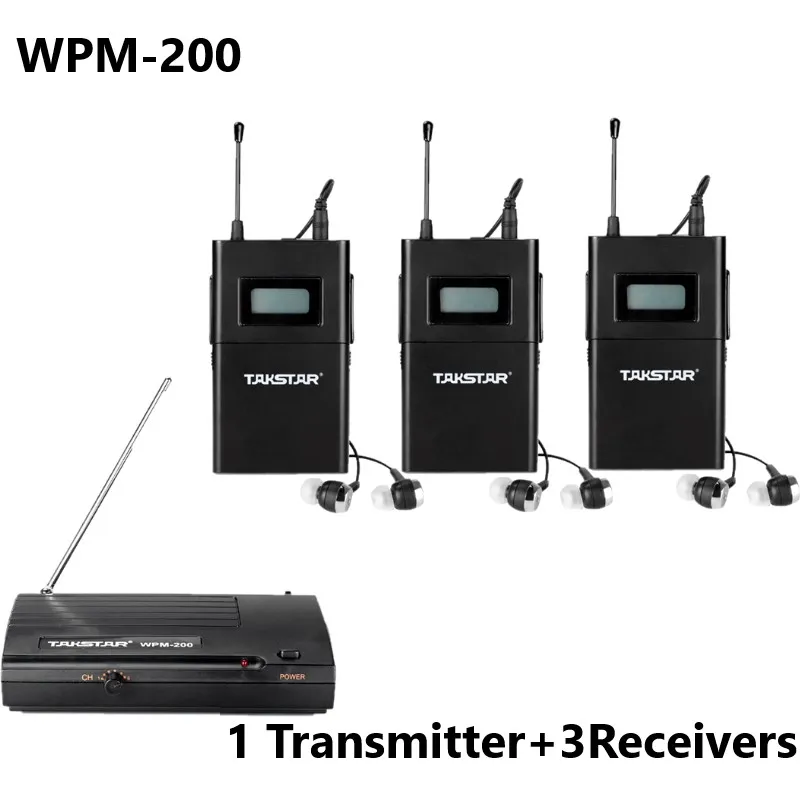 Беспроводная система контроля Takstar WPM 200/WPM200 для записи студийного мониторинга/на