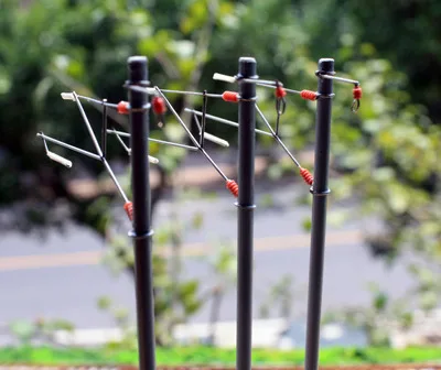 

Model train single-column one-armed catenary railway tiny sand table model trains simulation accessories toy scene