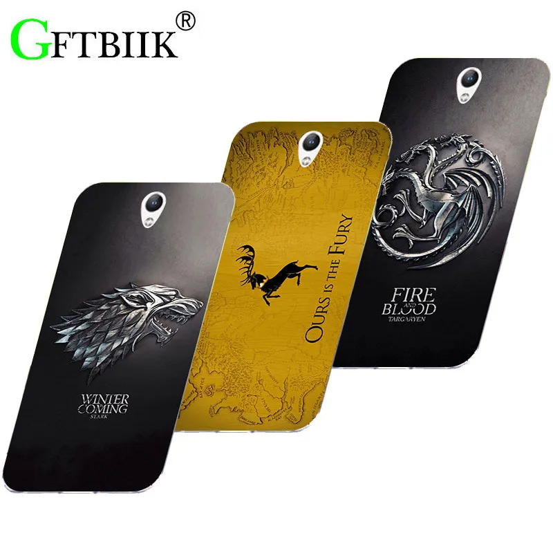 

Cute Cartoon Case For Lenovo Vibe S1 S1A40 S1C50 5.0" Soft Silicone Pattern Shell Bag Fashion Printed Cover Game of Thrones 7