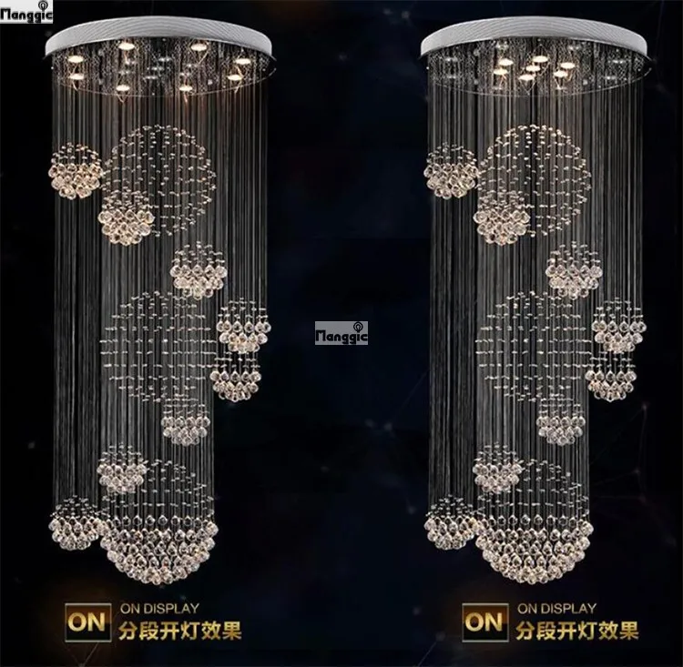 Moderne Блеск Kroonluchters Armatuur Dubbele Ловушка ПРИВЕЛА Hanglamp Вур Фойе Eetkamer Ресторан Decoratie|led