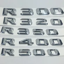 Para Mercedes Benz R300 R320 R350 R500 R400 Trunk Lid Traseiro Do Emblema Do Emblema Do Cromo Do Palavras Letras