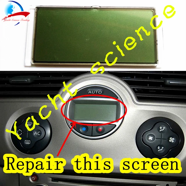 car climate control panel