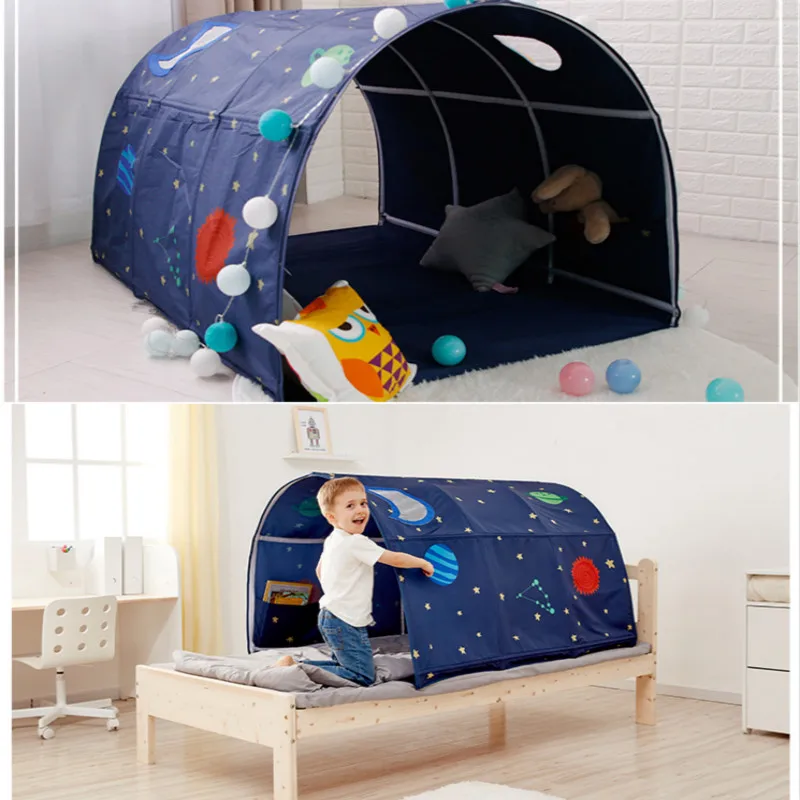Tienda de campaña portátil para niños para jugar a la casa para niños plegable pequeña tienda de Decoración de casa, túnel de arrastre, pelota, piscina, tienda de campaña - 1
