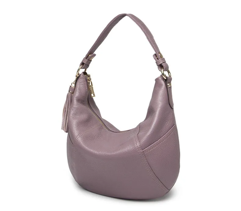 High Quality Genuine Leather Bag Woman Shoulder Bag Real Cow's Skin Bag Fashion HOBO Ladies Crossbody Bag 2018 (5)