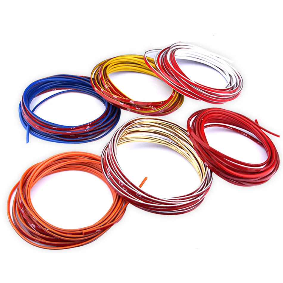 5M Car Auto Decoration Sticker Thread, indoor pater,Car Interior Exterior Body Modify Decal 10 Colors Drop Shipping