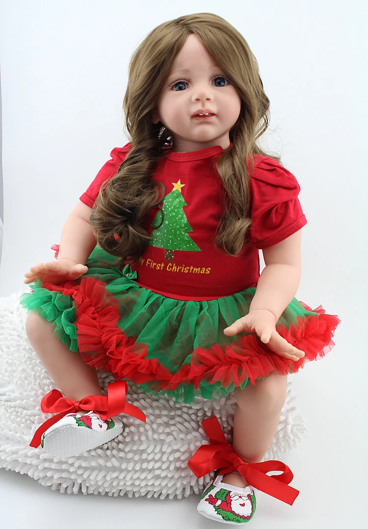 

60cm soft silicone dolls 23'' NPKDOLL reborn doll with soft real gentle touch hot sale preemie lifelik baby dolls toys for child