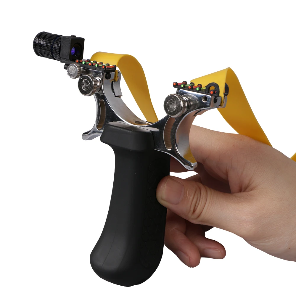 

4 Color Professional Powerful Magnesium alloy Sling Shot Multiple Sight Slingshot for Hunting Shooting Catapult and Game