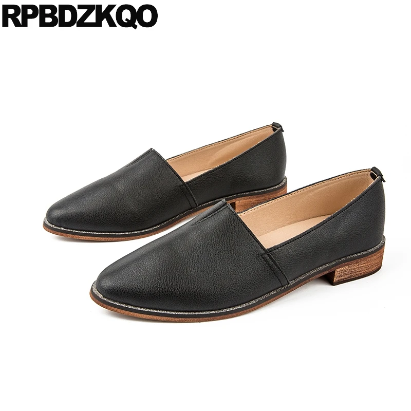 

large size korean brown pointy chinese slip on fashion ladies china designer shoes women luxury 2018 black pointed toe flats