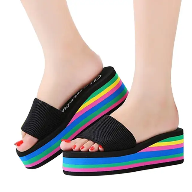 rainbow slippers sale