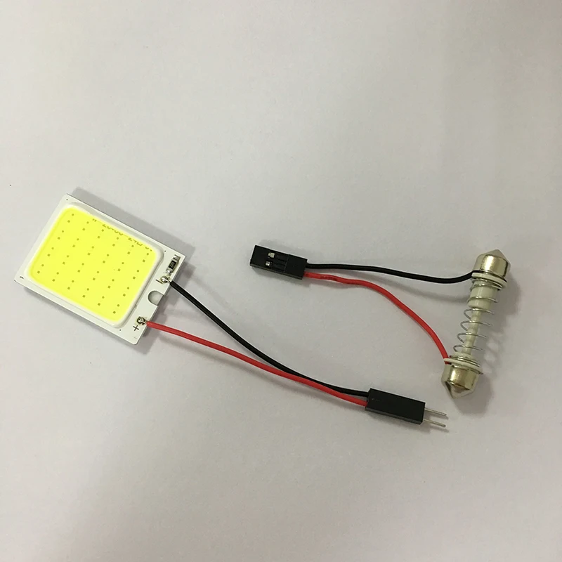 10pcs T10 W5W Led BA9S C5W C10W Festoon 31mm 36mm 39mm 42mm 3 Adapters COB LED Reading Panel Lights Car Interior Dome Light Lamp (5)