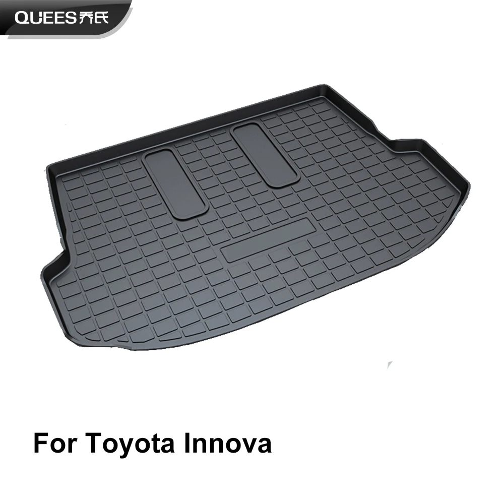 

QUEES Custom Fit Cargo Liner Trunk Floor Mat for Toyota Innova AN40 AN140 2009 2010 2011 2012 2013 2014 2015 2016 2017 2018