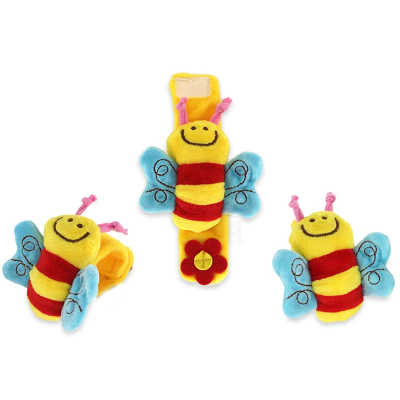 Multi shape Soft Toy Animal Baby Infant Kids Hand Wrist Bells Foot Sock Rattles/&