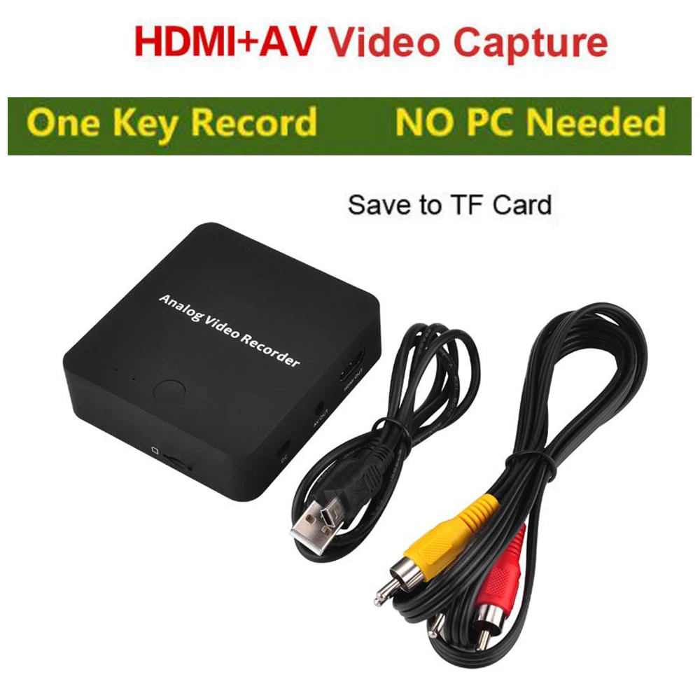 AV Capture Analog to Digital Video Recorder Analog Video Recorder Audio Video input AV HDMI Output to Micro SD Card NO Need PC AV Capture Analog to Digital Video Recorder Analog Video Recorder Audio Video input AV HDMI Output to Micro SD Card NO Need PC