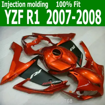 

Abs Fairing kit For YAMAHA YZF R1 07 08 ( Burnt orange ) 2007 2008 +7Gifts Injection fairings CQ29
