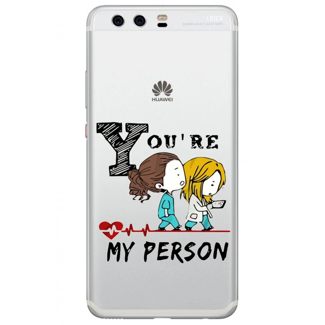 You're My Person For Fundas Greys Anatomy Мягкий ТПУ чехол для телефона Huawei P8 P9 P10 P20 Mate10 20Pro Lite|Сумки