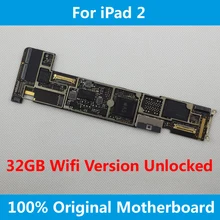 For iPad 2 Motherboard WiFi 32GB Version Unlocked IOS Installed MainBoard Full Function Original Logic Board Worldwide Using