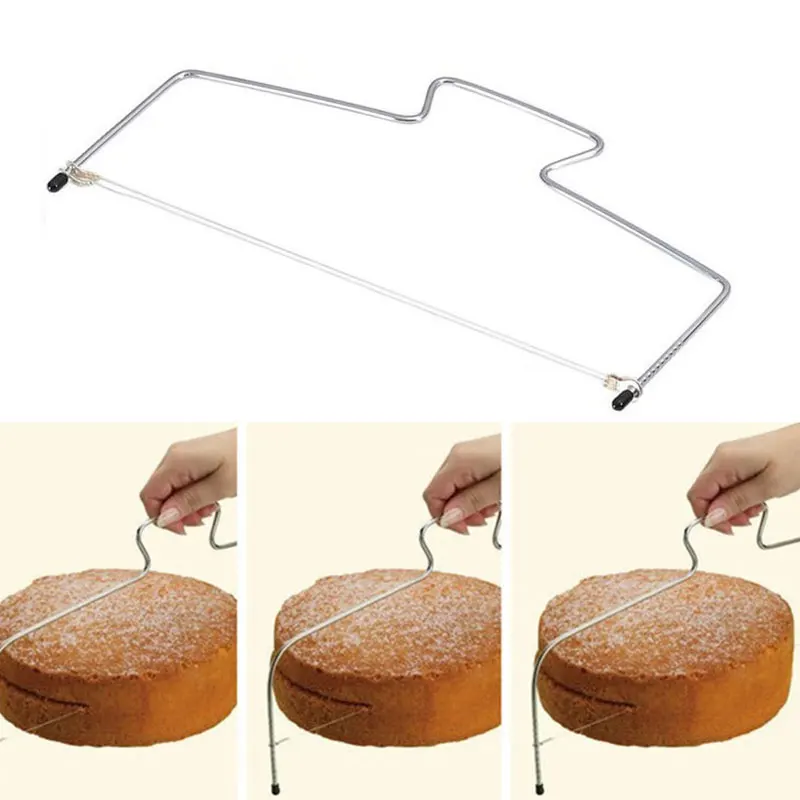 

Cake Slicer Cutter & Levelling Adjustable wire Kitchen Accessories Stainless Steel