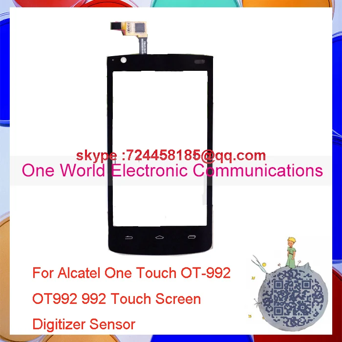 One World 1pcs lot Original Quality For Alcatel One Touch OT 992 OT992 992 Touch Screen