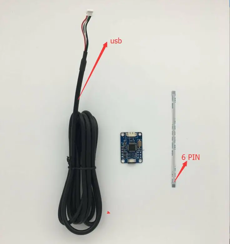 Емкостный сенсорный экран 6PIN FPC карта контроля USB Windows 7 8 10 Бесплатный привод |
