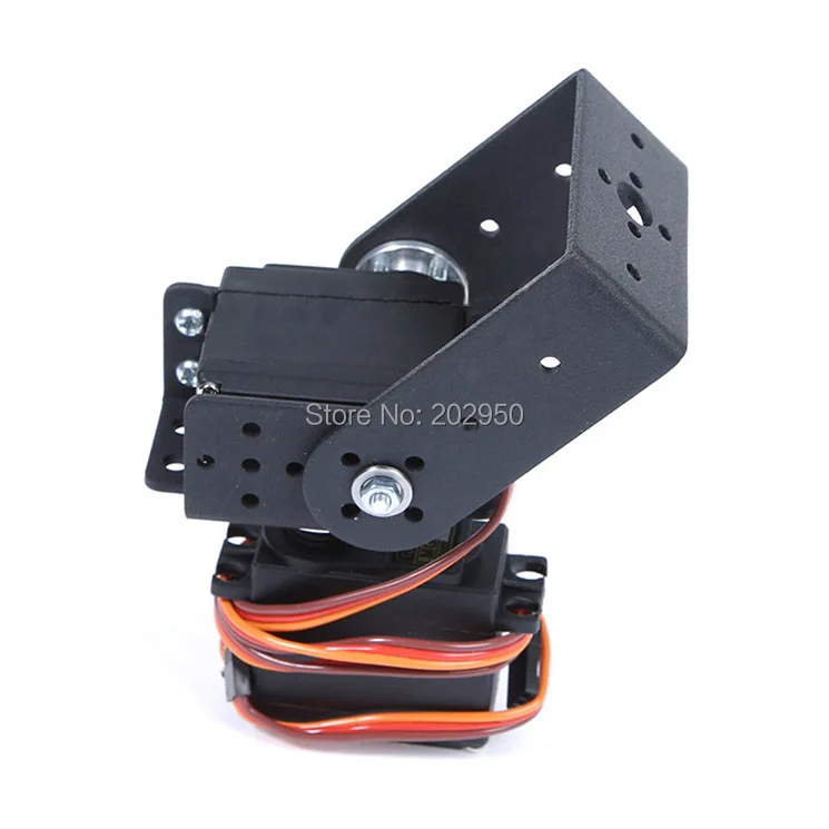 

1set 2 DOF Long Pan And Tilt Servos Bracket Sensor Mount Kit For Robot Arduino Compatible MG995 Wholesale Retail + Free Shipping