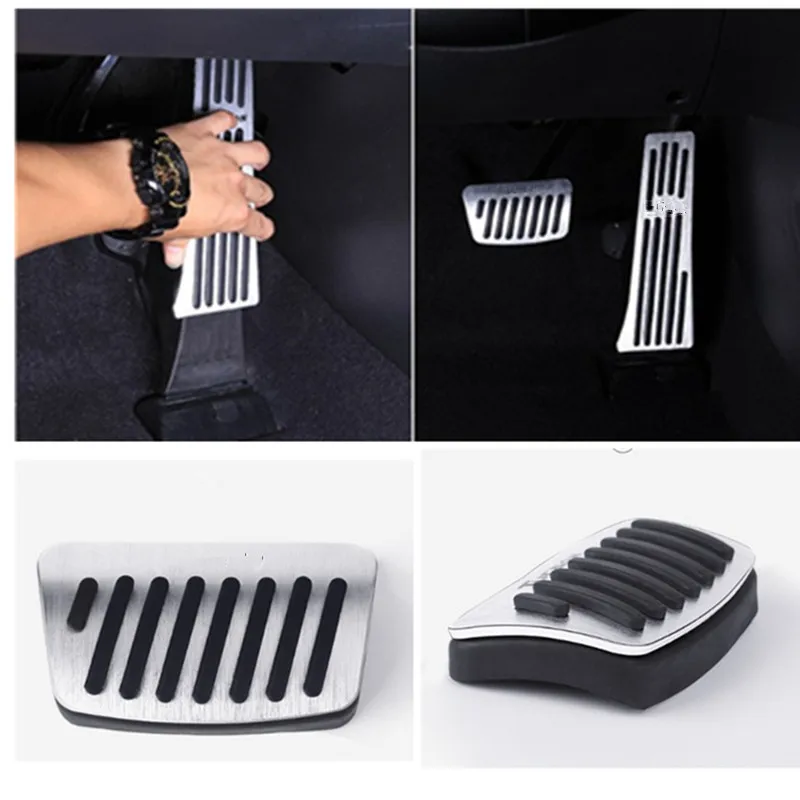 Fuel Brake Foot Rest pedals Plate Non slip Accelerator brake pedal Pads