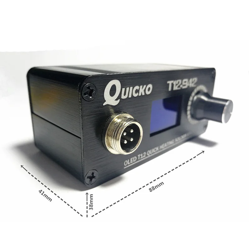 Портативный цифровой электронный паяльник T12 QUICKO 942 сварочный станок SMD для