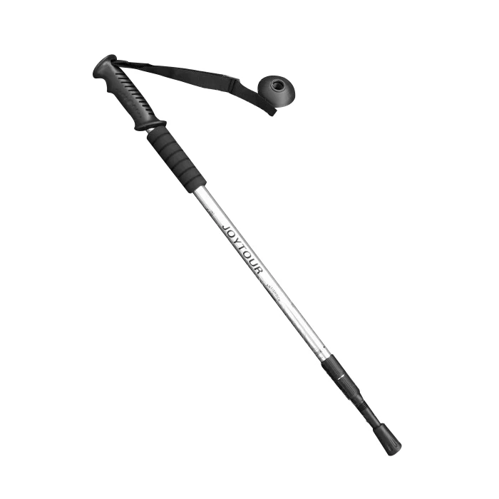 55 cm-110 cm 4 secciones senderismo Trekking Anti choque Trail polos ajustable aluminio mango recto
