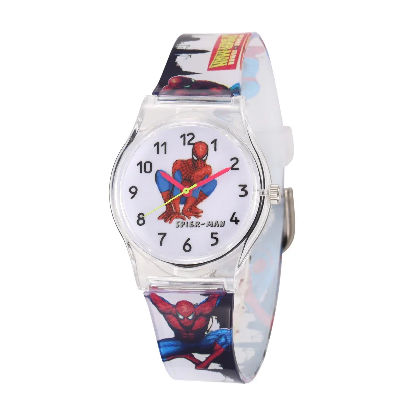 

TMC#460 New Stylish Silicone Strap Spiderman Batman Children Watch Kids Cartoon Sports Quartz Clock Hot reloj infantil 2019