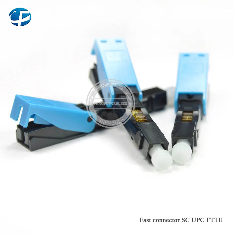 

Wholesale 50pcs/lot SC UPC Connector single mode Fiber optic FTTH fast connector