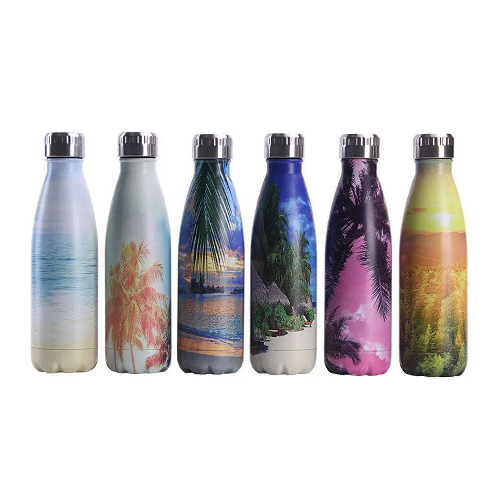 

Summer Beach Water Bottle Drink Bottle Stainless Steel Beer Tea Coffee Thermos Bottle Travel Vacation Vacuum Insulated Cup Gift