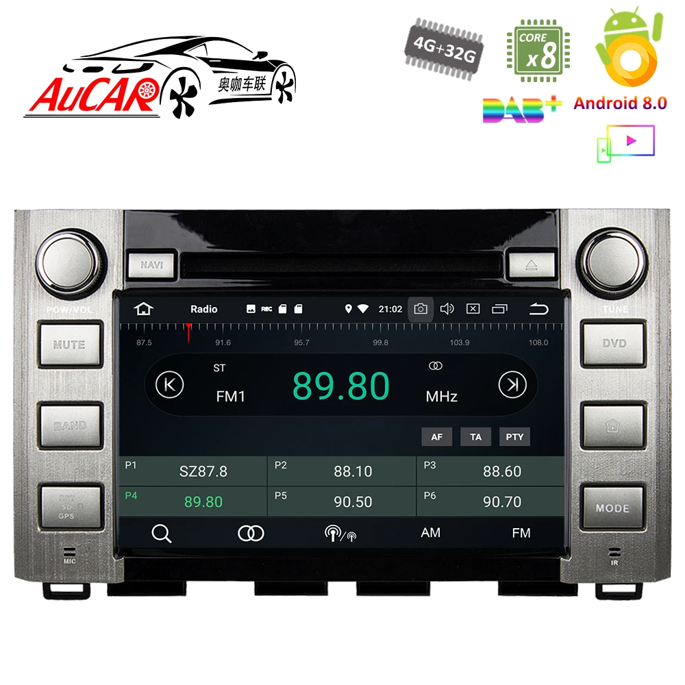 Автомобильный dvd-плеер на основе Android для Toyota Sequoia/Tundra- Автомобильный gps Мультимедиа HD Bluetooth радио wifi 4G AUX сенсорный экран
