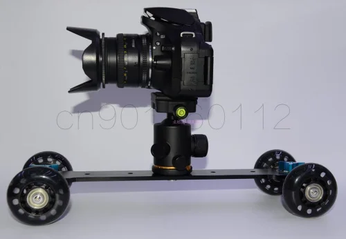 Настольная мини камера рельсовая тележка видео слайдер для Canon Nikon D5300 D7100 D600 60D 5DII