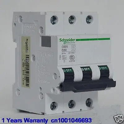 

DHL/EUB 5pcs NEW Original for Schneider C65N 3P C32A Breaker 15-18