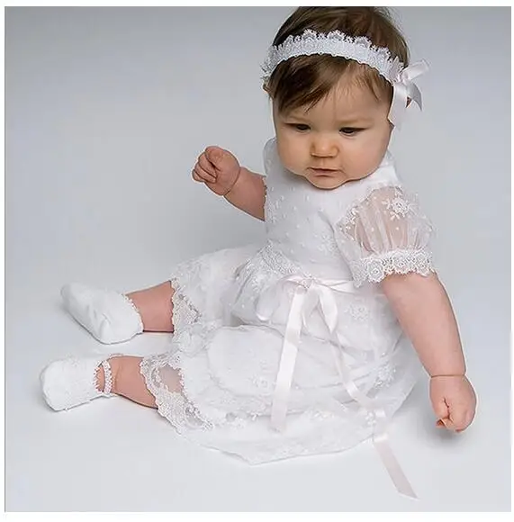 

Girl's Pageant Christening Dress 2017 Flower Girls Princess Dresses Kids Birthday Formal Dress Children Wedding Dress Newborn