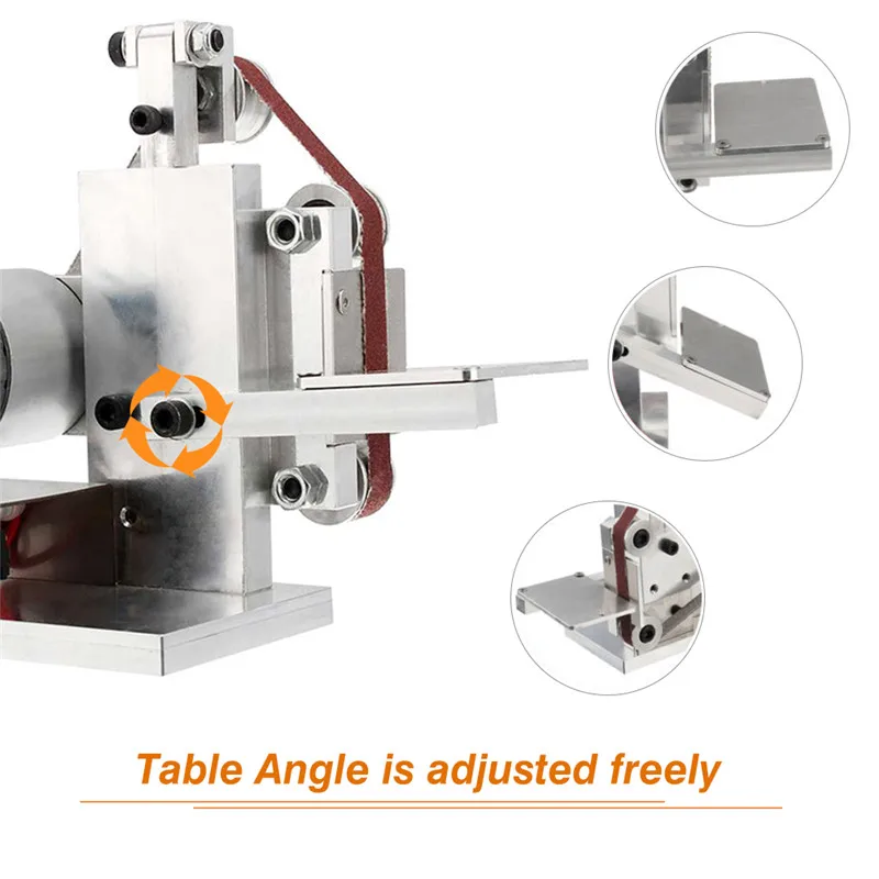 110240V Mini DIY Electric Belt Grinder Sander Polishing Grinding Machine Edge Sharpener Metal Wood Sanding Machines EUUS PLUG (7)