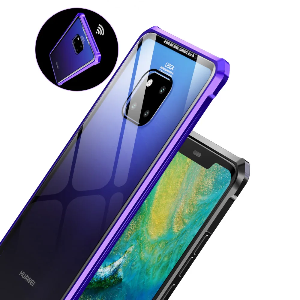 Чехол для huawei mate 20 pro металлический бампер авиационная алюминиевая рама с