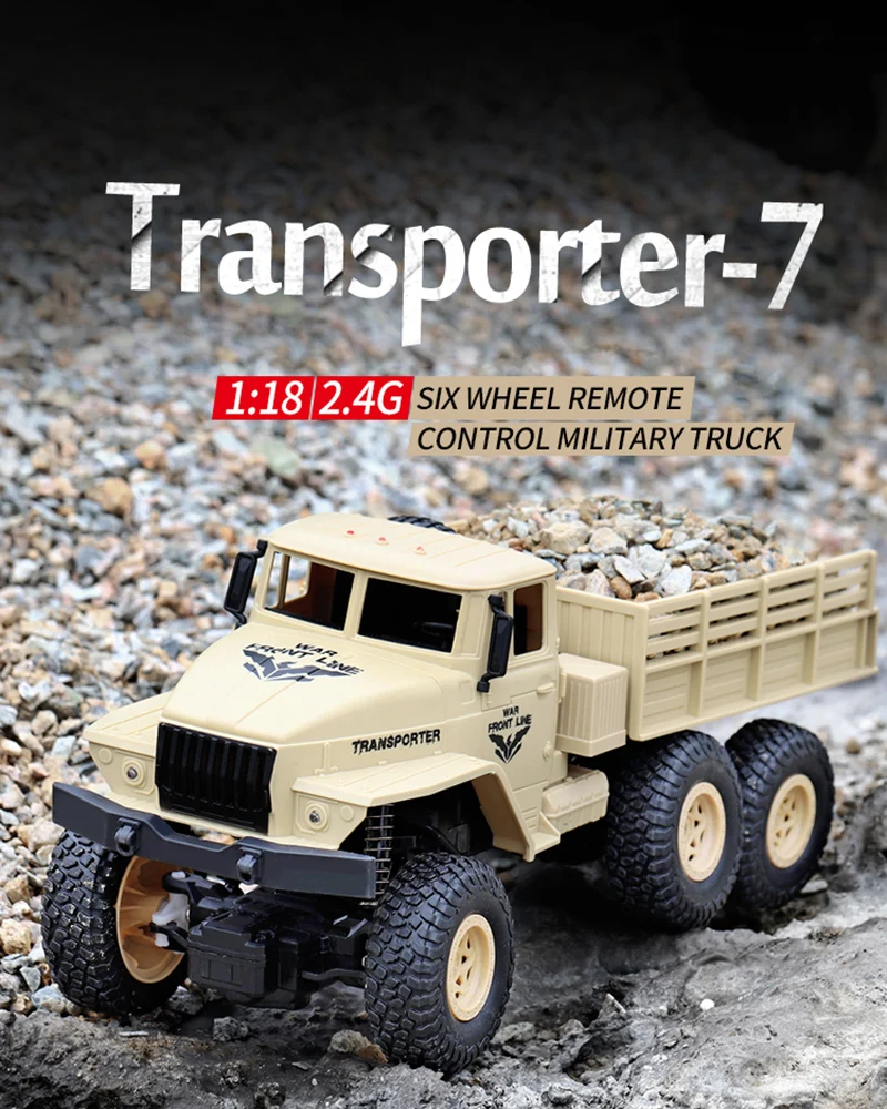 Детские 1:18 6WD игрушки для грузовых автомобилей RC военные модели грузовиков игрушки 2,4G Радиоуправление RC скоростные грузовики внедорожники игрушки детские подарки