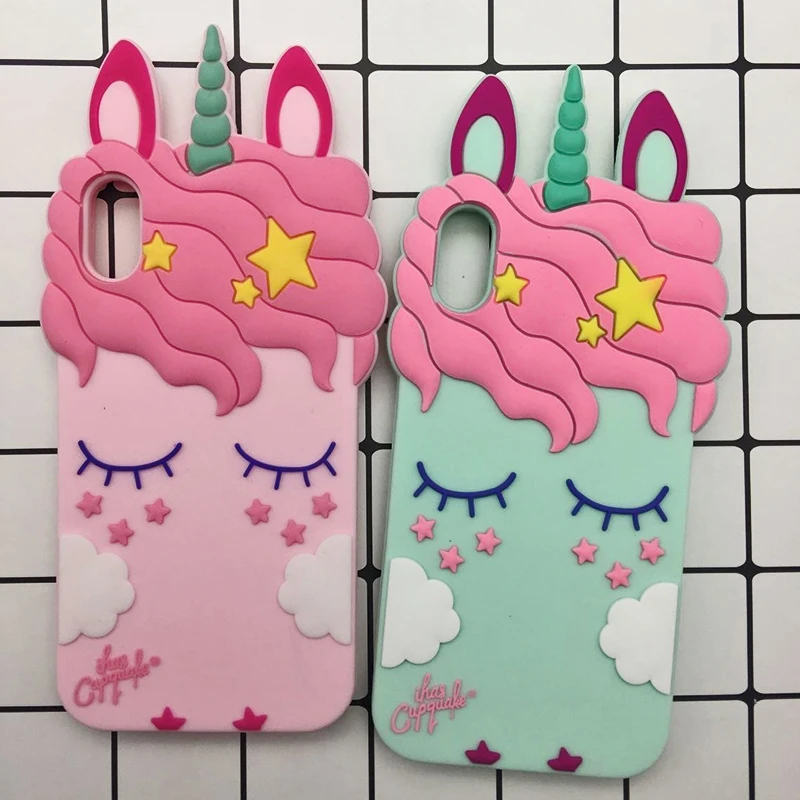 3D Cute Cat Unicorn Dog Rubber Case For iPhone 7 6 6S Plus 5s SE Soft Silicone Cartoon Cover Back For iPhone 8 7 6S 5S X Capa (29)