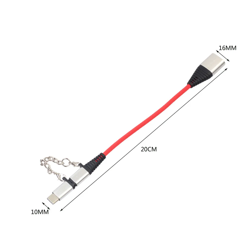 Универсальный 2в1 USB мужчина к USB 2,0 Женский тип-c Micro для OTG адаптер конвертер Micro Usb к Tpye c портативные кабели для передачи данных