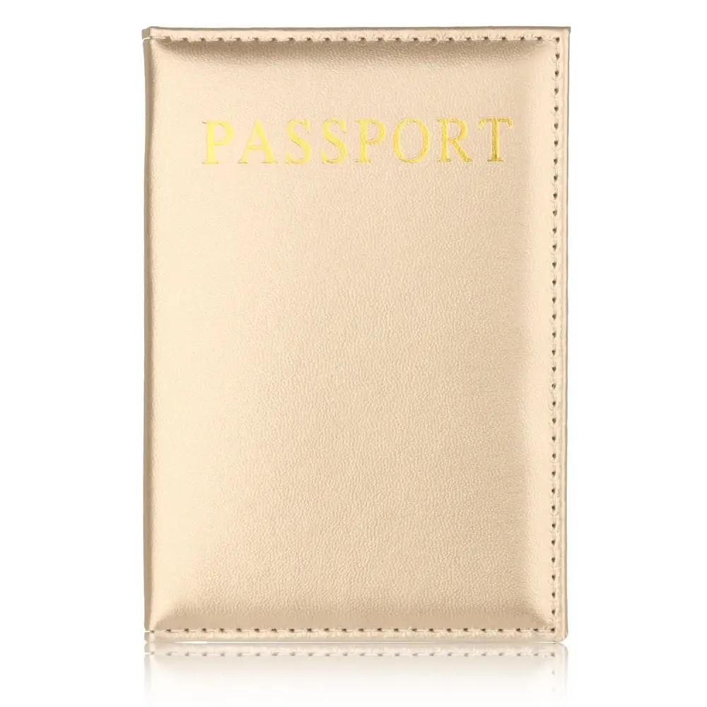 TRASSORY, универсальный держатель для паспорта, дешевые кожаные обложки для паспорта, легкие, бизнес, путешествия, багаж, Обложка для паспорта, золотой чехол