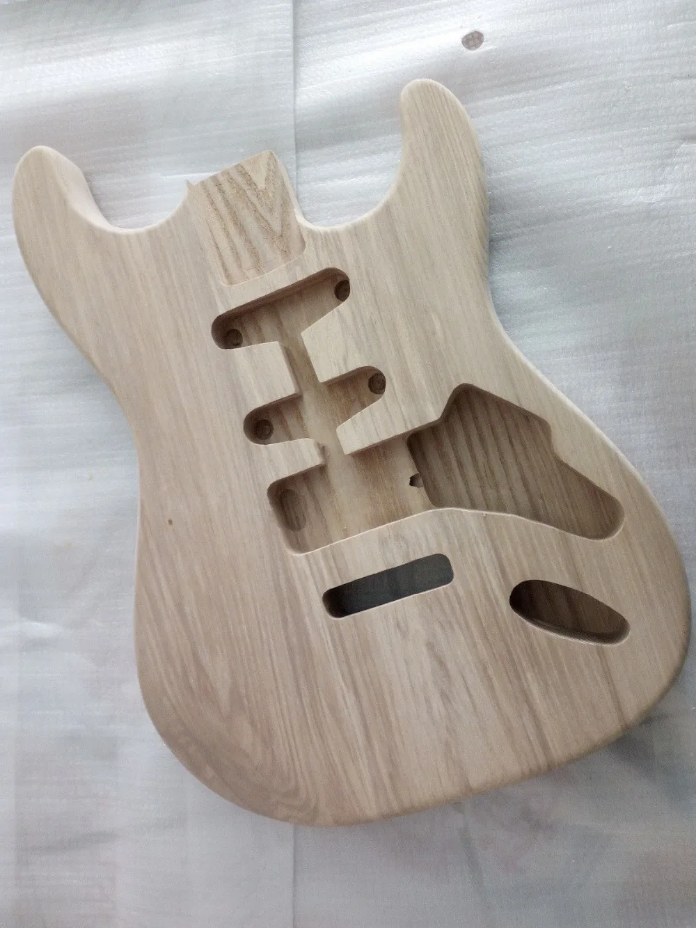 1pcs unfinished ash wood electric guitar body Excellent handcraft for