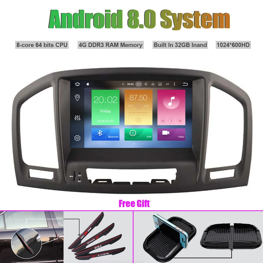 Cheap Octa-Core Android 8.0 CAR DVD Player for OPEL INSIGNIA 2008-2011 (BLACK BROWN FRAME Option) 0