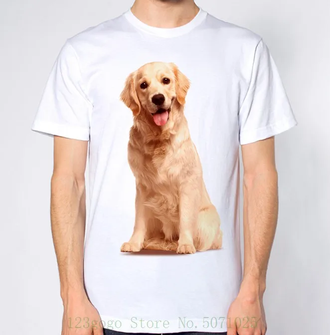 

Golden Retriever T Shirt Dog Top Tshirt Casual Short Sleeve For Loose Clothing Summer