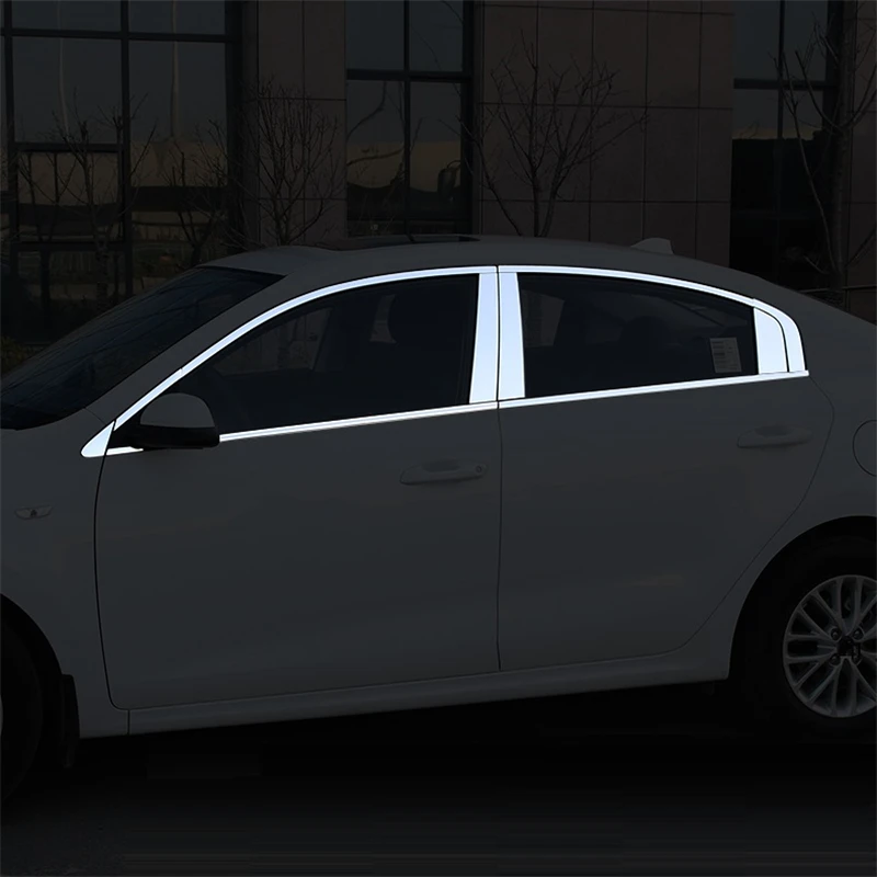 

Window Trunk Exterior Promote Automobile Chromium Modified Auto Automovil Protecter Parts Sticker Strip Car 17 18 19 FOR Kia K2