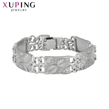

Xuping Fashion Ethnic Style Elegant Rhodium Color Plated Bracelets for Women Jewelry Gifts for Christmas S126.1-76052