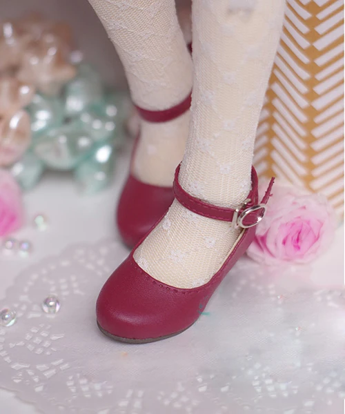 Аксессуары для кукол; Новое поступление 1/4 года; обувь для кукол BJD - Цвет: Red color