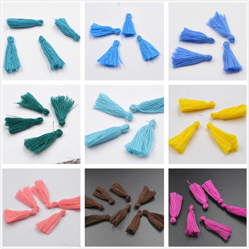 Factory Price 50pcs/lot Silk Tassel Charm Necklace Earring Findings Tassels for Key Chain Bag Clothing Decor DIY Jewelry Craft Jewelry Findings