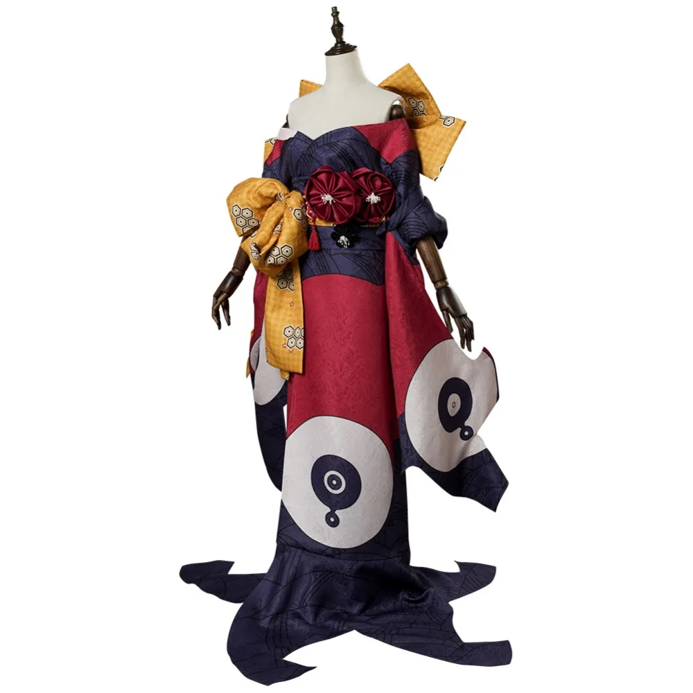 Fate Grand Order FGO иностранный катсушика Hokusai 2 сценический костюм кимоно для косплея платье Осьминог оружие Cos Porps полный комплект