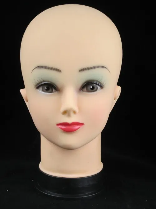 Free Shipping!! New Fashionable PVC Mannequin Head Plastic Head Model