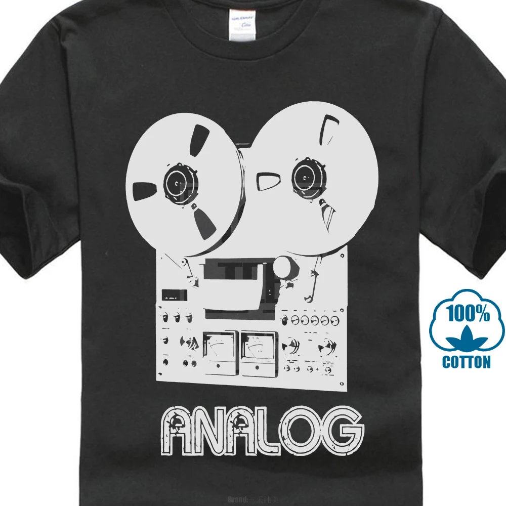 

Funny Men T Shirt Women Novelty Tshirt Reel To Reel Vintage Analog Audio Cool T Shirt